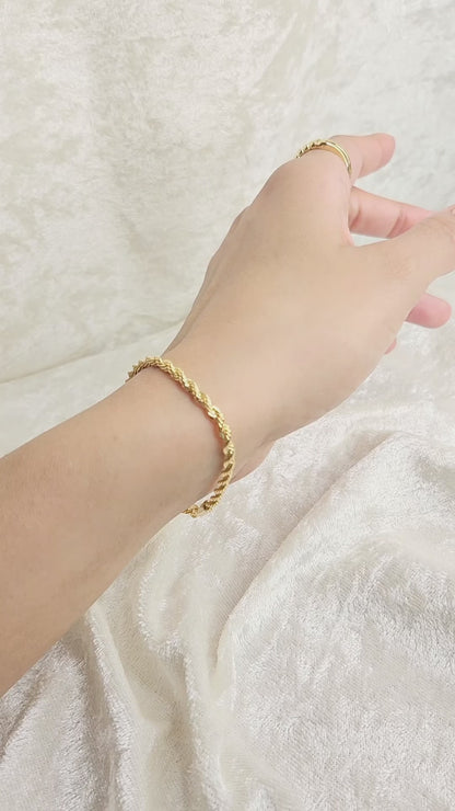 OPULENT BRACELET 18kt Gold Filled Rope